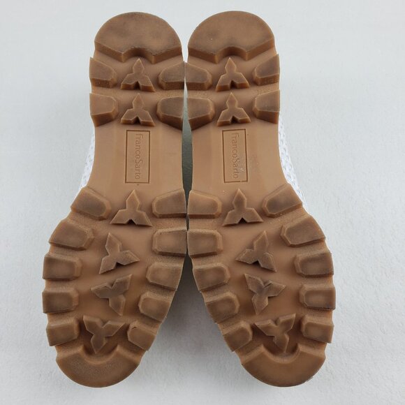 Franco Sarto Balin Lug Sole Loafer Womens 8.5 White Slip On Preppy Platform Flat - Picture 12 of 13